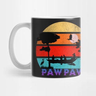 Pawpaw Retro Sunset Ocean Grandfather Mug